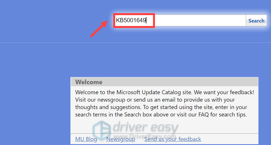 Microsoft Update Catalog lädt Windows-Updates manuell herunter