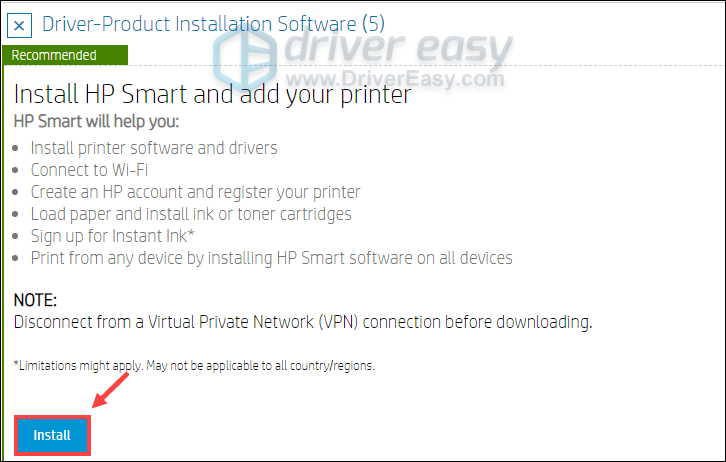 Herunterladen und Installieren von HP Smart
