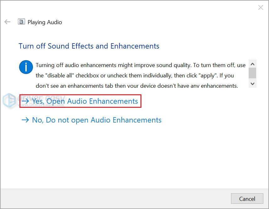 Запустите средство устранения неполадок со звуком в Windows 4.