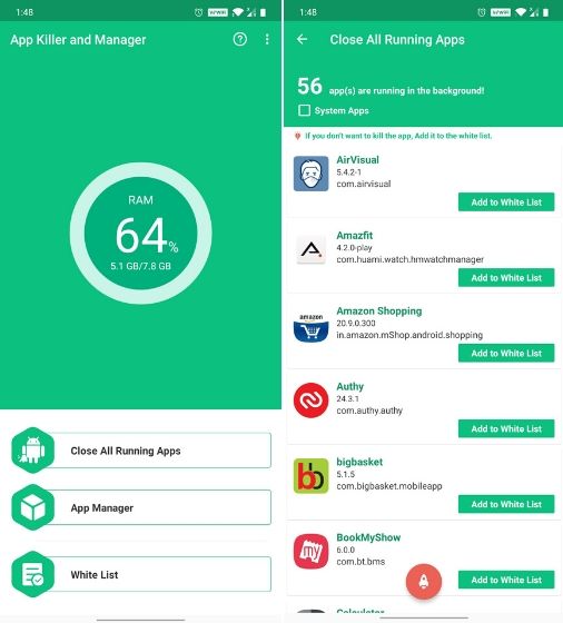 5. App Killer and Manager