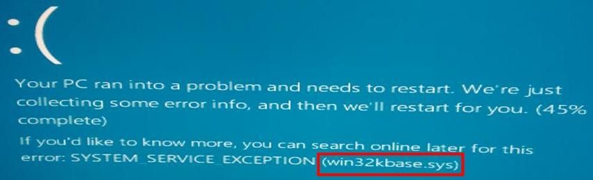 (Resolt) Error de pantalla blava Win32kbase.sys