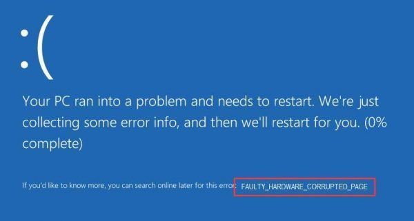 HARDWARE DEFECTUOSO PÁGINA DAÑADA en Windows 10 (resuelto)