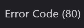 Как да коригирам код за грешка в Steam 80