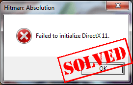Ne morem inicializirati DirectX - Easy Fix