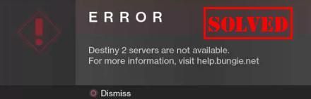 Kā novērst Destiny 2 serverus, kas nav pieejami