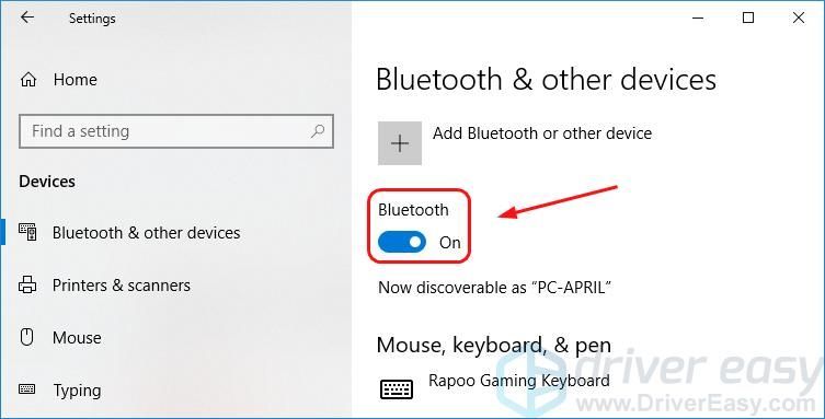 Как да включите Bluetooth на Windows 10 (решен)