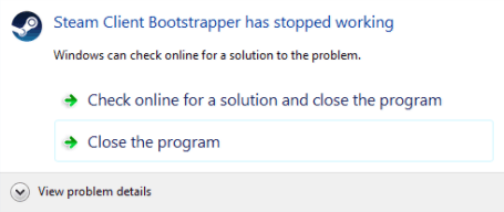 El Bootstrapper del cliente de Steam ha dejado de funcionar (SOLUCIONADO)