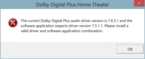 Solucionar el problema de Dolby Home Theater que no funciona en Windows 10