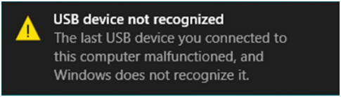 Windows 10 אינו מזהה את מכשיר ה- USB שלי (נפתר)