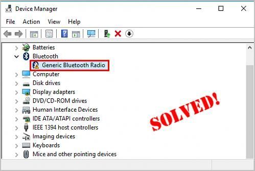 (Gelöst) Allgemeine Probleme mit Bluetooth-Radiotreibern unter Windows. Schnell und einfach!