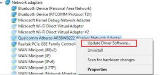 Khắc phục sự cố trình điều khiển bộ điều hợp mạng không dây Qualcomm Atheros cho Windows 10