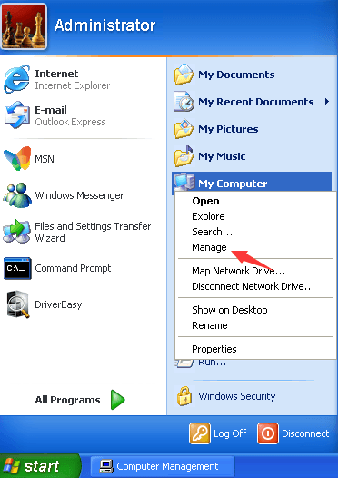 Kā manuāli atjaunināt draiverus sistēmā Windows XP