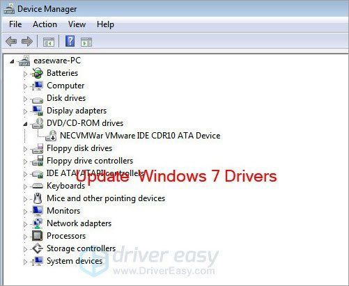 Einfach zu aktualisierende Treiber in Windows 7