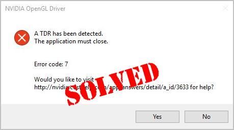 TDR telah dikesan - Ralat Pemandu OpenVL NVIDIA (SOLVED)