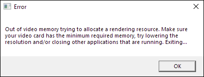 रेंडरिंग संसाधन आवंटित करने की कोशिश में वीडियो मेमोरी के ख़त्म होने को ठीक किया गया