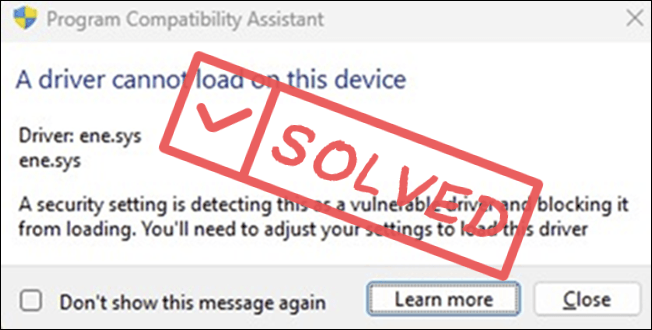 Windows 11 पर लोड नहीं हो पा रहे ene.sys ड्राइवर को कैसे ठीक करें