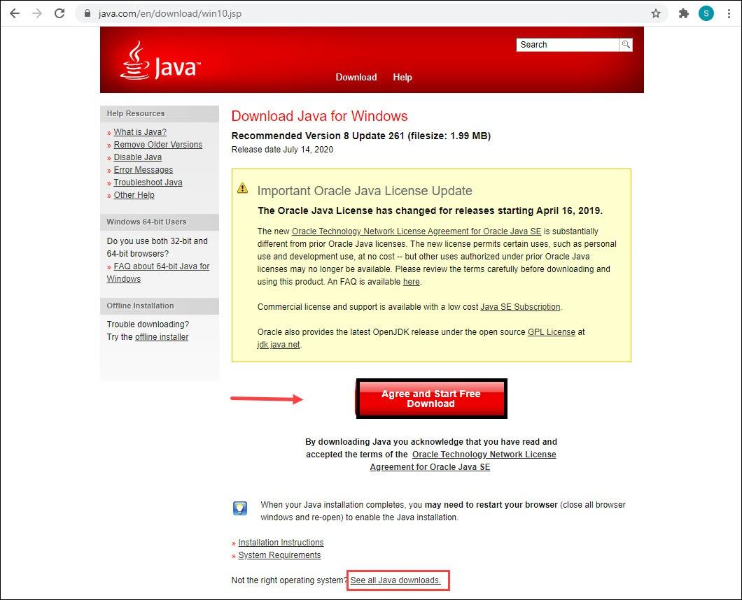 Descărcare Java