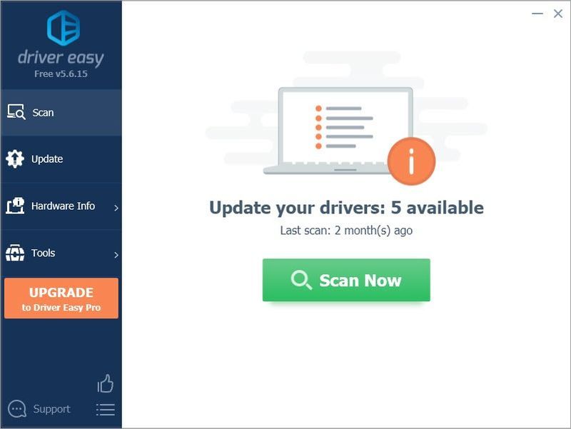 Aktualizujte grafické ovládače pomocou Driver Easy