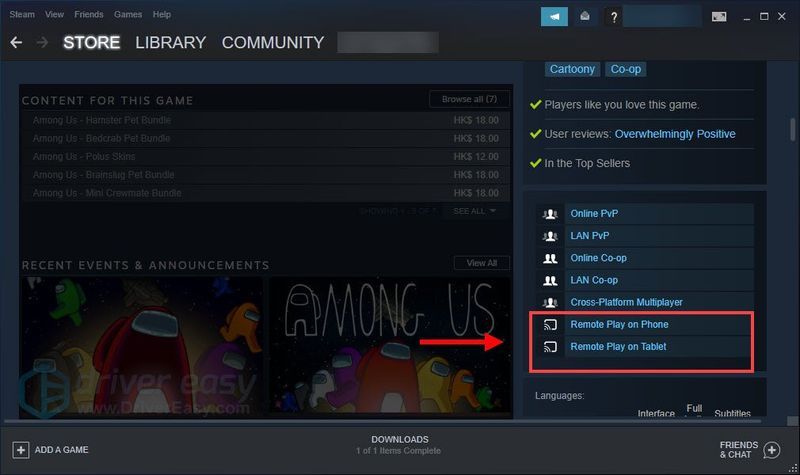 ελέγξτε αν ένα παιχνίδι υποστηρίζει το Steam Remote Play ή όχι
