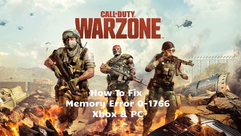 [Corrección de Xbox y PC] Error de memoria de Warzone 0-1766