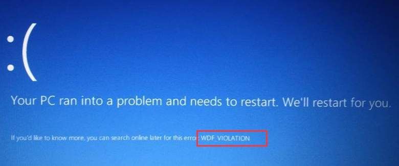 [RESOLUT] Error de pantalla blava WDF_Violation a Windows 11/10/8/7