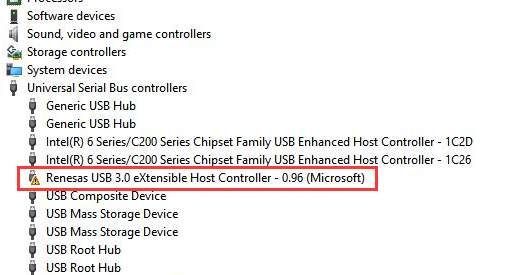 Parandage Renesase USB 3.0 draiveri probleem opsüsteemis Windows 10
