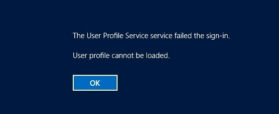 Perkhidmatan Perkhidmatan Profil Pengguna gagal log masuk [Selesai]