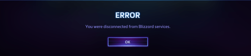 [LØST] Du har blitt koblet fra Blizzard-tjenester