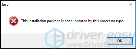 [Fix] Paket Instalasi Ini Tidak Didukung oleh Jenis Prosesor Ini