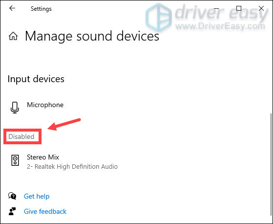 헤드폰이 비활성화 목록에 있는지 확인하십시오.