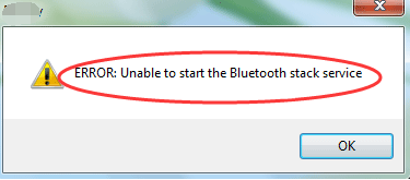 Nije moguće pokrenuti Bluetooth stack uslugu [Riješeno]