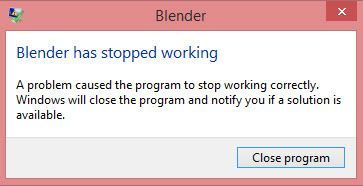 [SOLVED] Blender terus ranap pada PC