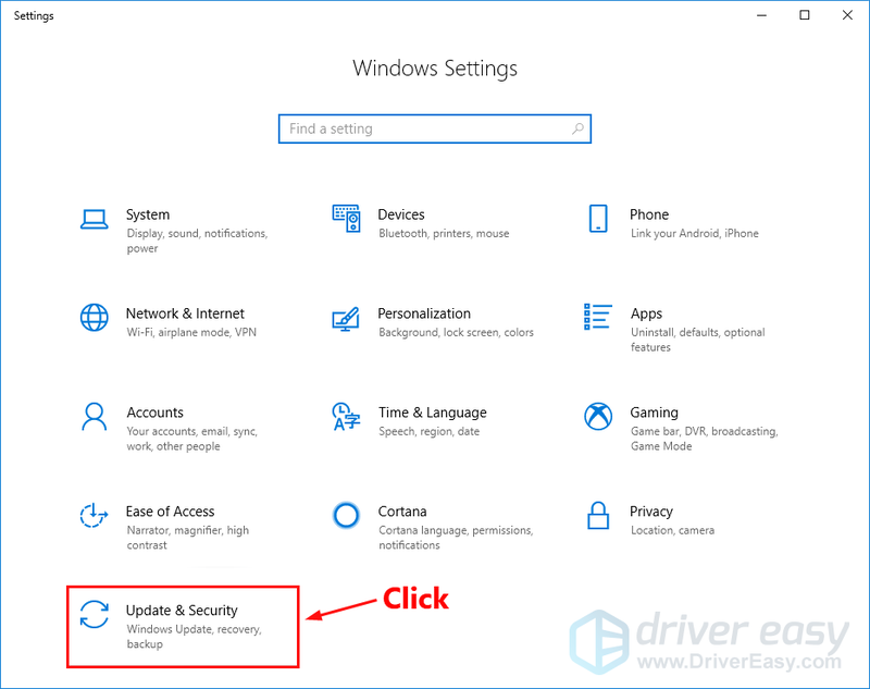 Windows 10-inställningar Uppdatering och säkerhet