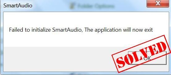 Nepodařilo se inicializovat SmartAudio [VYŘEŠENO]
