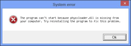 Ratkaistu: physxloader.dll puuttuu Game Start Error