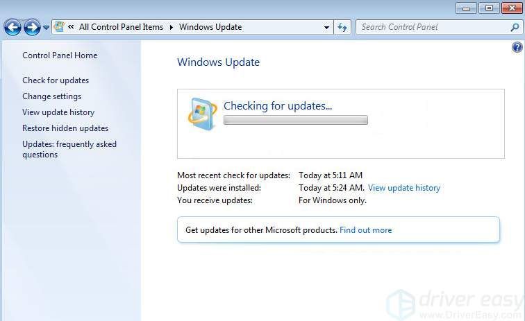 L'actualització de Windows no funciona, enganxat a la recerca d'actualitzacions [Resolt]