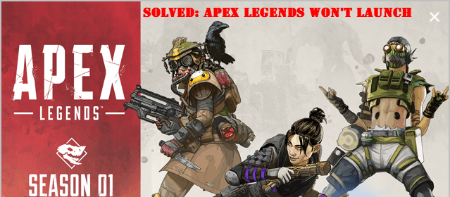 Apex Legends ei käivitu? Siin on parandus!
