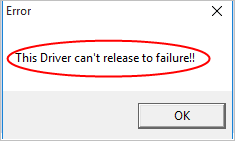 Tätä ohjainta ei voi vapauttaa vikaan Windows 10: ssä (SOLVED)