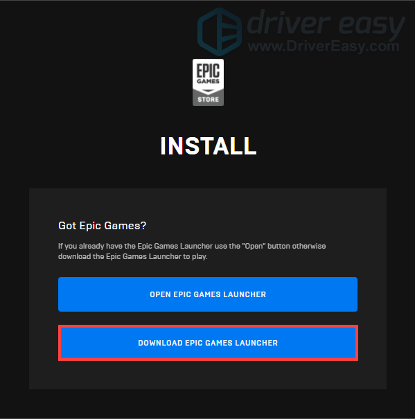(Решено) Черный экран Epic Games Launcher - 2020 - Driver Easy - Проблемы Программы