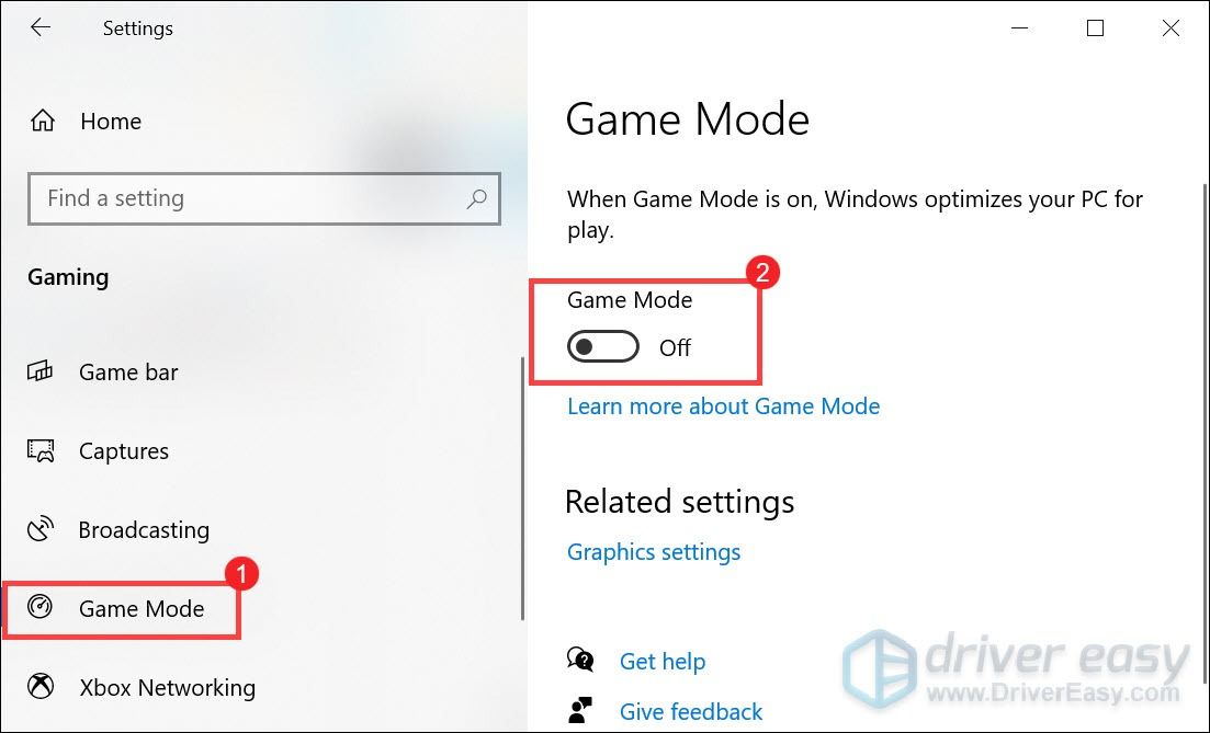 Spielmodus deaktivieren Windows 10