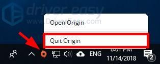 L'inici de sessió en línia d'Origine no està disponible actualment (FIX)