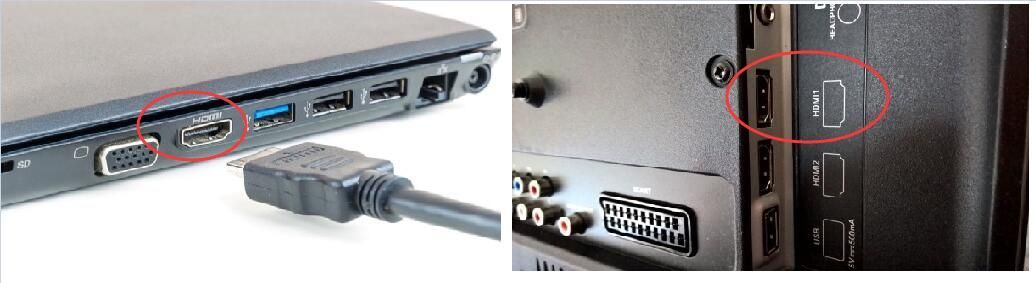 HDMI로 노트북을 TV에 연결하는 방법 (사진 포함)